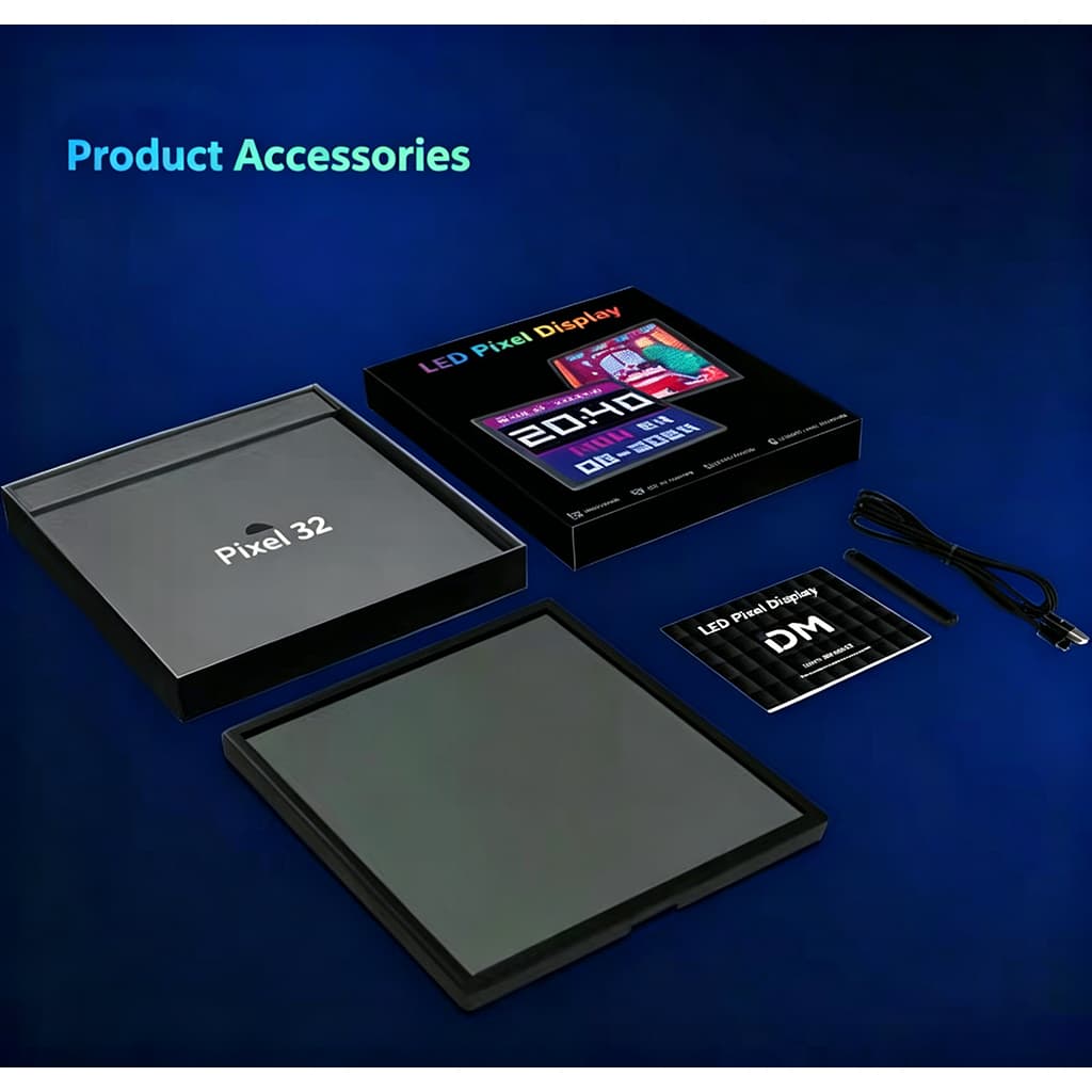 Led Matrix Pixel Display สมาร์ทหน้าจอ APP ควบคุมโปรแกรม Night Light Digital Pixel กรอบรูปเกมตกแต่งห้องตารางโคมไฟ รูปที่ 5