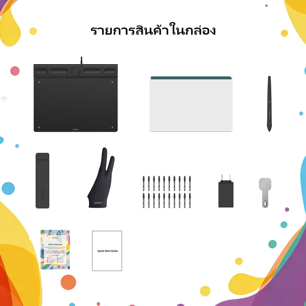VEIKK VK850 แท็บเล็ตการวาดภาพ 8x6 นิ้ว, ความไวความดัน 16K 290PPS 5080LPI, แท็บเล็ตกราฟิก Ultra Slim พร้อมปุ่มลัด 10 ปุ่มและปุ่มหมุนสําหรับศิลปะดิจิตอล, การออกแบบ, คลาสออนไลน์ รูปที่ 6