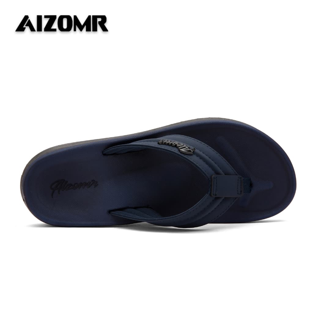 AIZOMR Mens Sandals/Flip-flops ทนต่อการสึกหรอและกันลื่น มีรองรับส่วนโค้ง ผลิตจากวัสดุ EVA/PVC ดีไซน์ดั้งเดิม รุ่น A2251 รูปที่ 4