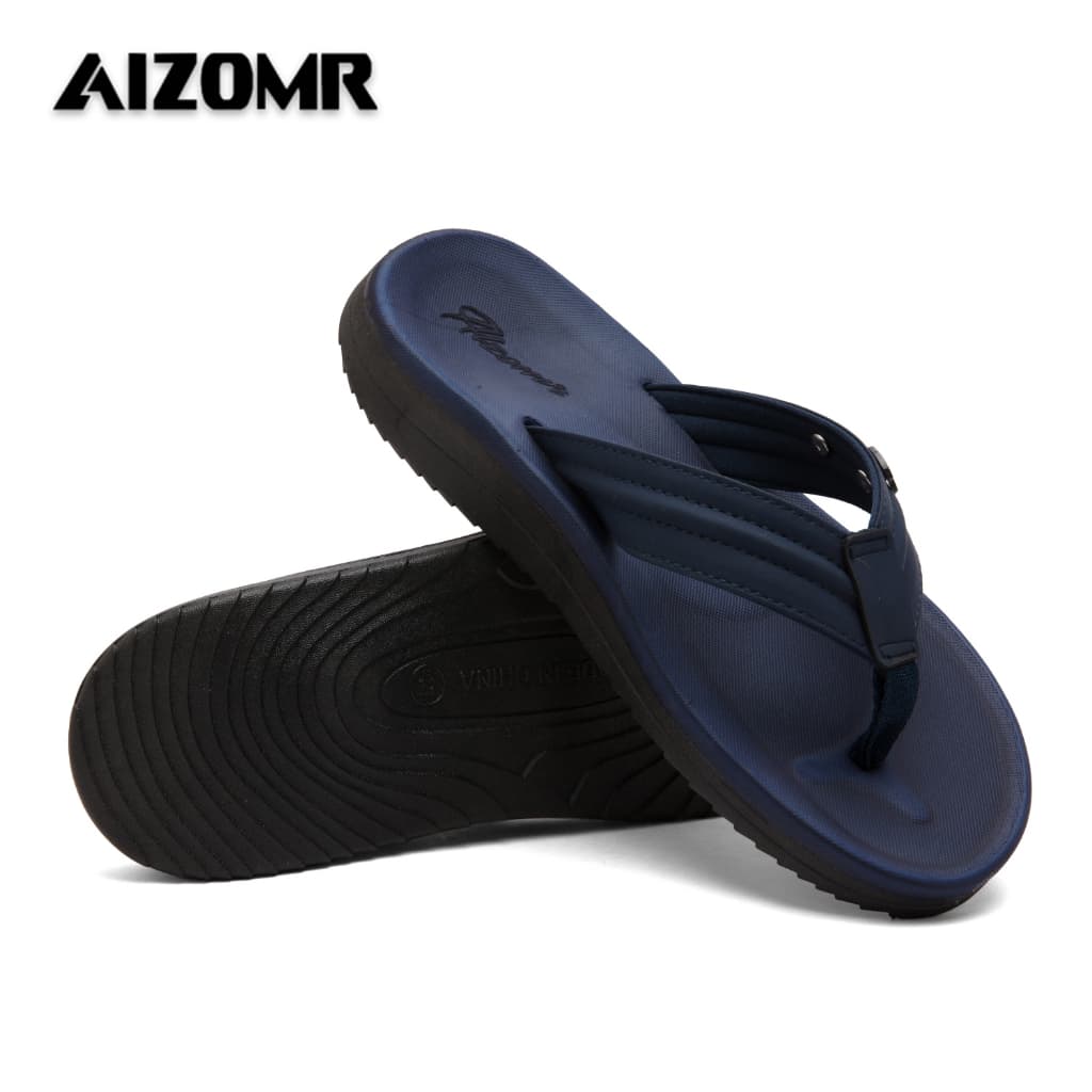 AIZOMR Mens Sandals/Flip-flops ทนต่อการสึกหรอและกันลื่น มีรองรับส่วนโค้ง ผลิตจากวัสดุ EVA/PVC ดีไซน์ดั้งเดิม รุ่น A2251 รูปที่ 6