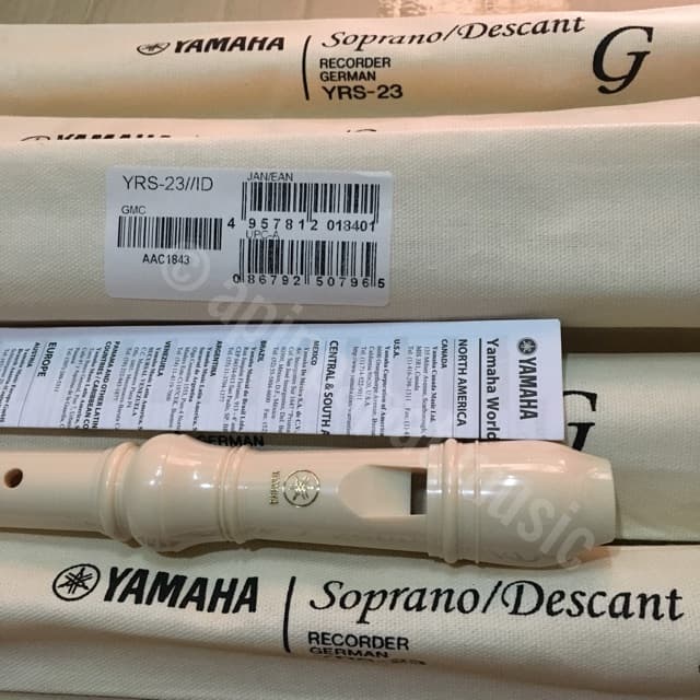Yamaha ขลุ่ย รีคอร์เดอร์ YRS-23G recorder Fingering Flute Gemany Key 20 ช่อง คีย์ C รูปที่ 8