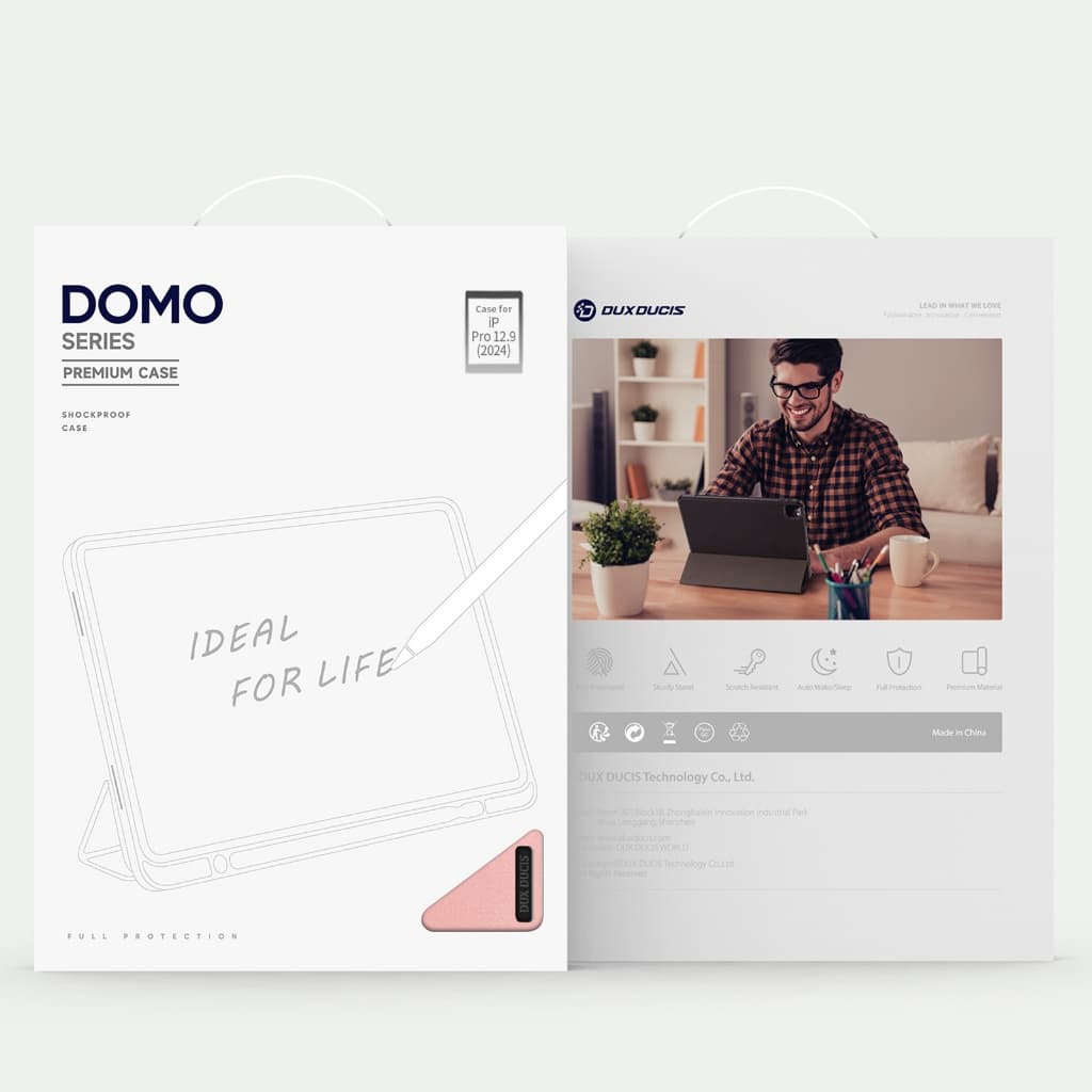 DUX DUCIS DOMO เคสไอแพดคุณภาพดี แท็บเล็ตกรณีพลิกสําหรับ iPad Air 11 13 2025 Pro 11 13 2024 Pro 10.5 12.9 Mini 7 6 Air 5 4/ 7 8 9 10 11 ใส่ปากกา เคสแบบฝาพับ รูปที่ 8