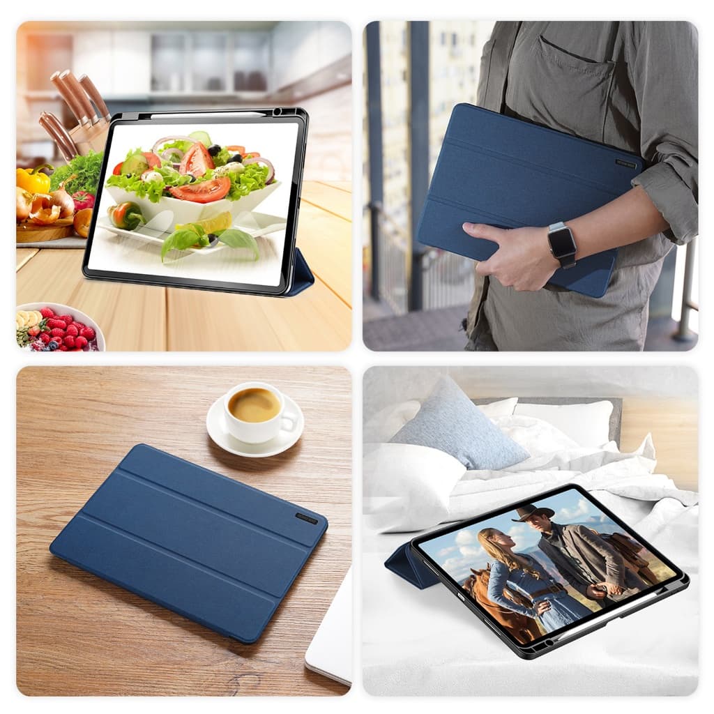 DUX DUCIS DOMO เคสไอแพดคุณภาพดี แท็บเล็ตกรณีพลิกสําหรับ iPad Air 11 13 2025 Pro 11 13 2024 Pro 10.5 12.9 Mini 7 6 Air 5 4/ 7 8 9 10 11 ใส่ปากกา เคสแบบฝาพับ รูปที่ 7