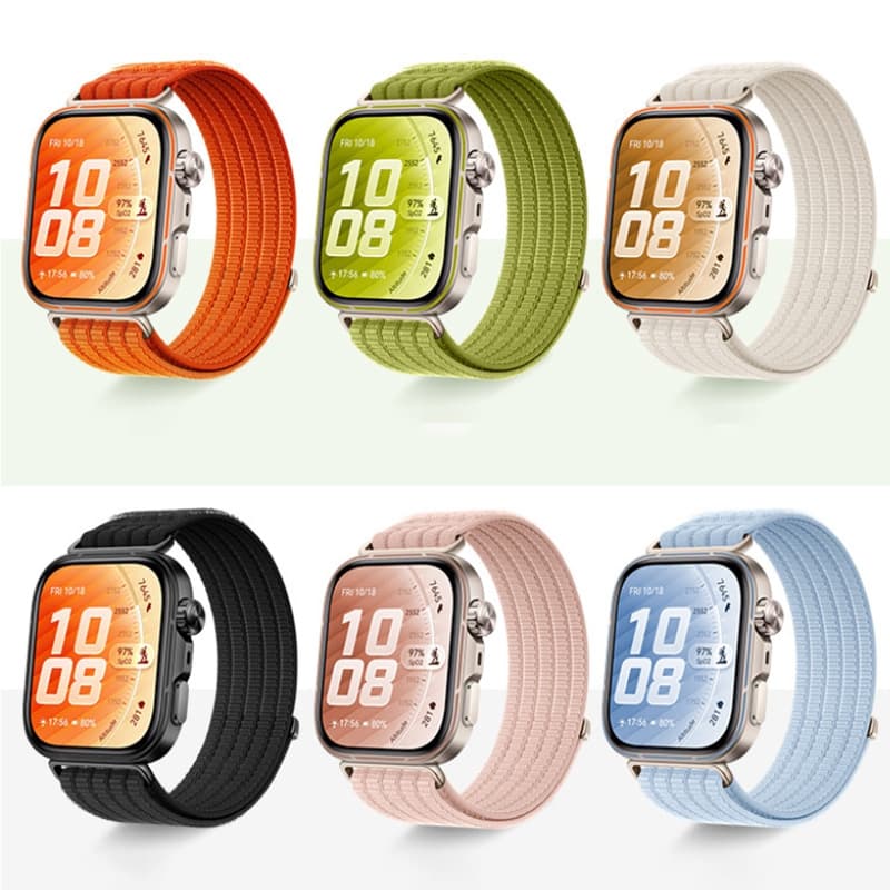 ไนลอนสายรัดสําหรับ Huawei Watch Fit 5 5 Pro กีฬา Smartwatch เปลี่ยนสายรัดข้อมือสร้อยข้อมือสําหรับ Huawei Watch Fit 5 Pro Fit5 4 3 สาย รูปที่ 9