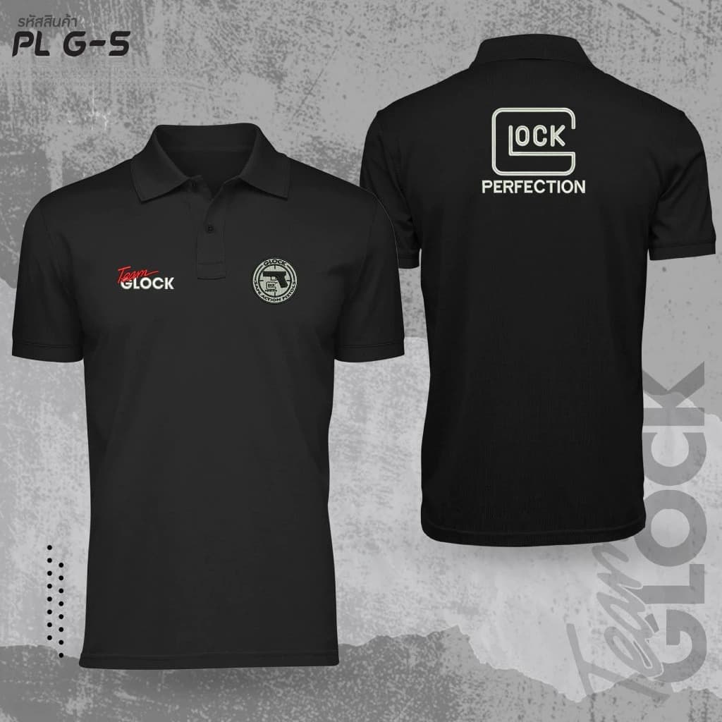 เสื้อโปโลพิมพ์ลายทีม Glock ผ้าฝ้าย 100%, แขนสั้น, สำหรับทุกเพศ, ไซส์ S-3XL รูปที่ 1