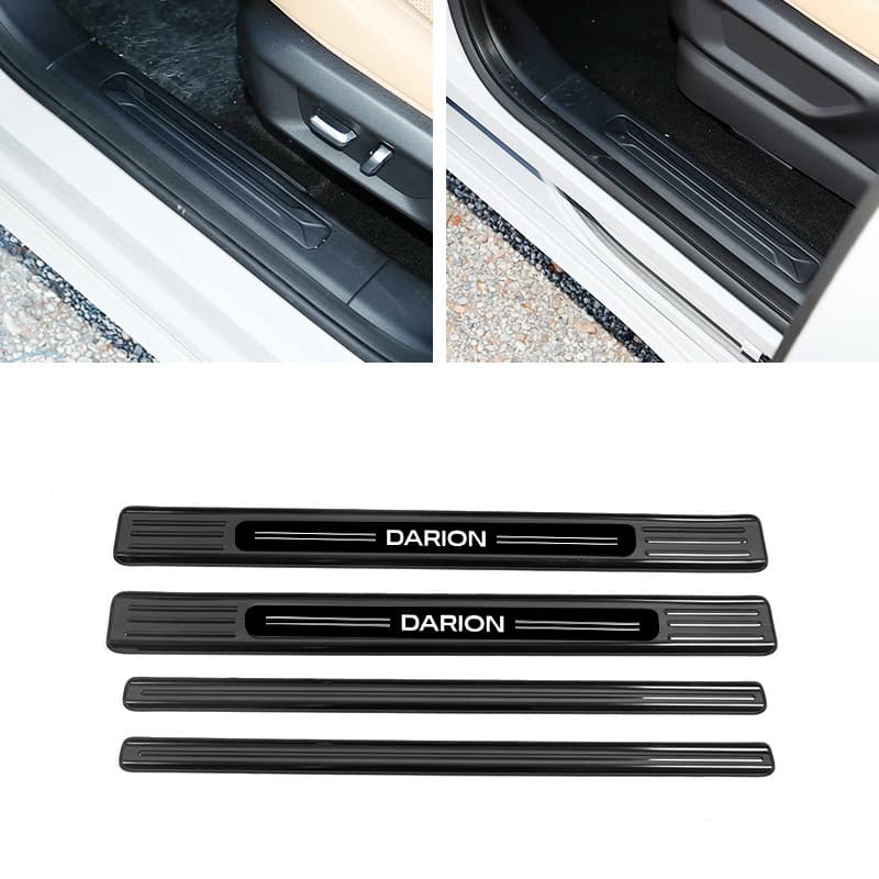 แป้นเหยียบต้อนรับ WULING DARION EV ที่เหยียบประตูรถยนต์ ที่เหยียบประตูสแตนเลสตกแต่งกันชนหลัง รูปที่ 5