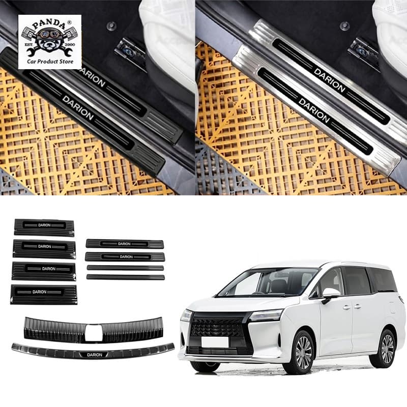 แป้นเหยียบต้อนรับ WULING DARION EV ที่เหยียบประตูรถยนต์ ที่เหยียบประตูสแตนเลสตกแต่งกันชนหลัง รูปที่ 1