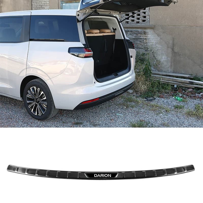 แป้นเหยียบต้อนรับ WULING DARION EV ที่เหยียบประตูรถยนต์ ที่เหยียบประตูสแตนเลสตกแต่งกันชนหลัง รูปที่ 7