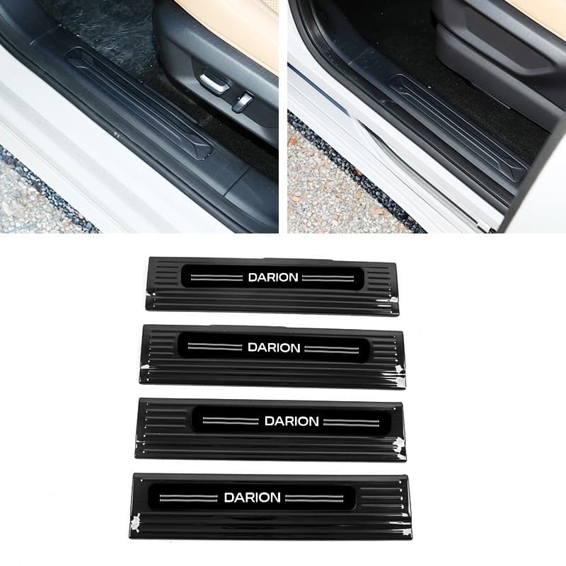แป้นเหยียบต้อนรับ WULING DARION EV ที่เหยียบประตูรถยนต์ ที่เหยียบประตูสแตนเลสตกแต่งกันชนหลัง รูปที่ 4