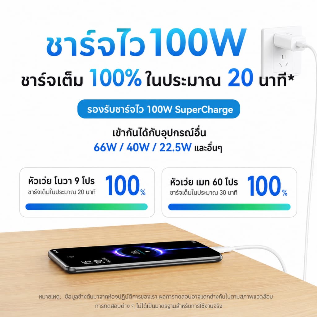 SAMZHE 6A PD100W สายชาร์จ type c สายชาร์จ usb to type c หัวเว่ยสายเคเบิลข้อมูลแบบชาร์จเร็ว รูปที่ 3