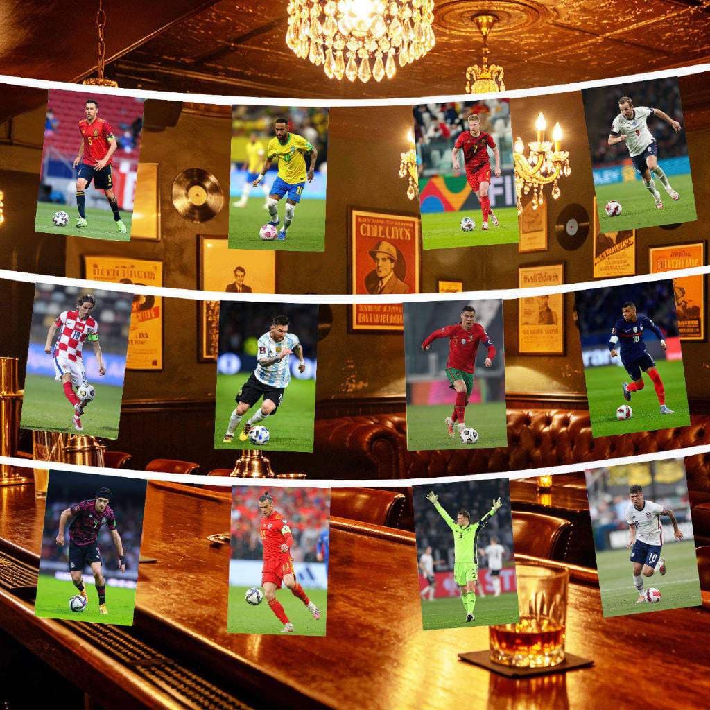 2026 FIFA World Cup Bunting Flags, Football Themed Hanging Pennant Decor รูปที่ 4