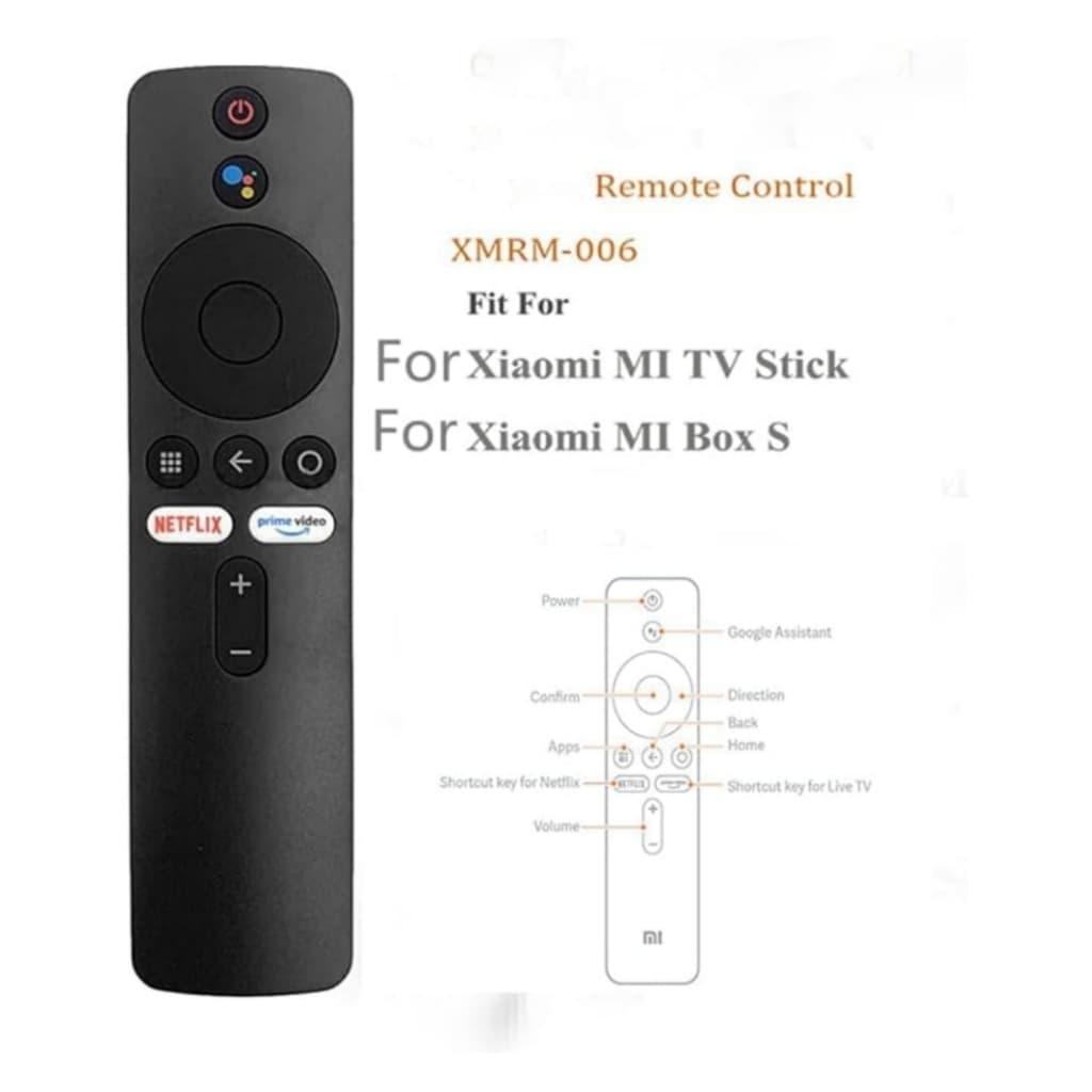 รีโมทคอนโทรล Xiaomi Mi TV Stick, Box S, BOX 3/4, MI TV 4X ,XMRM-006 010 19 7 00A Android TV me รีโมทการควบคุมระยะไกลด้วยเสียง รูปที่ 7