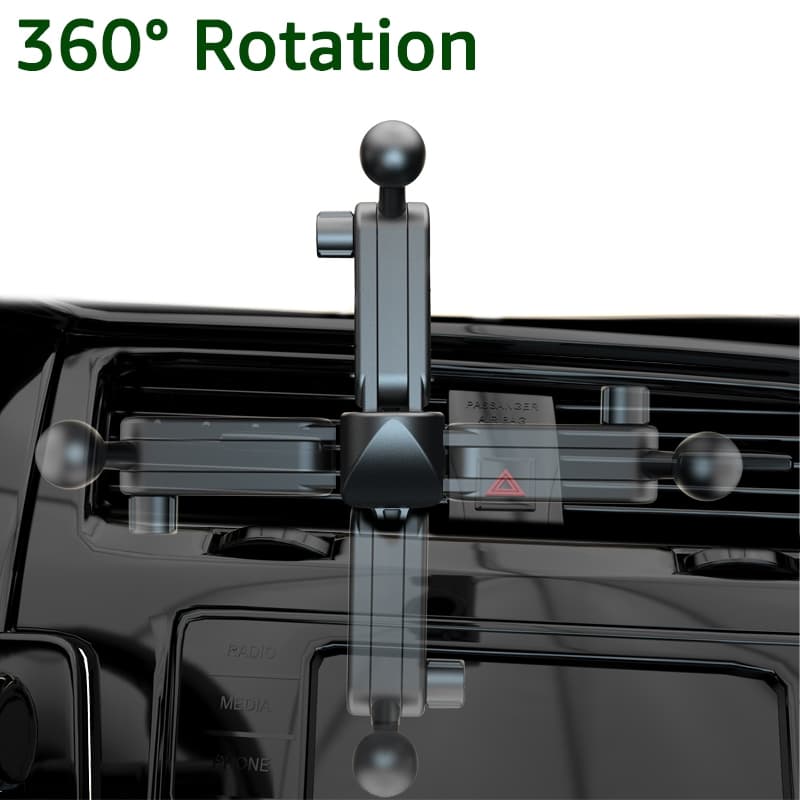 Untoom 17 มม.หัวบอลโทรศัพท์ Mount Extension Rod สําหรับแดชบอร์ดรถ Air Vent ที่วางโทรศัพท์ขาตั้งใช้งานร่วมกับโทรศัพท์มือถือ Cradles รูปที่ 2