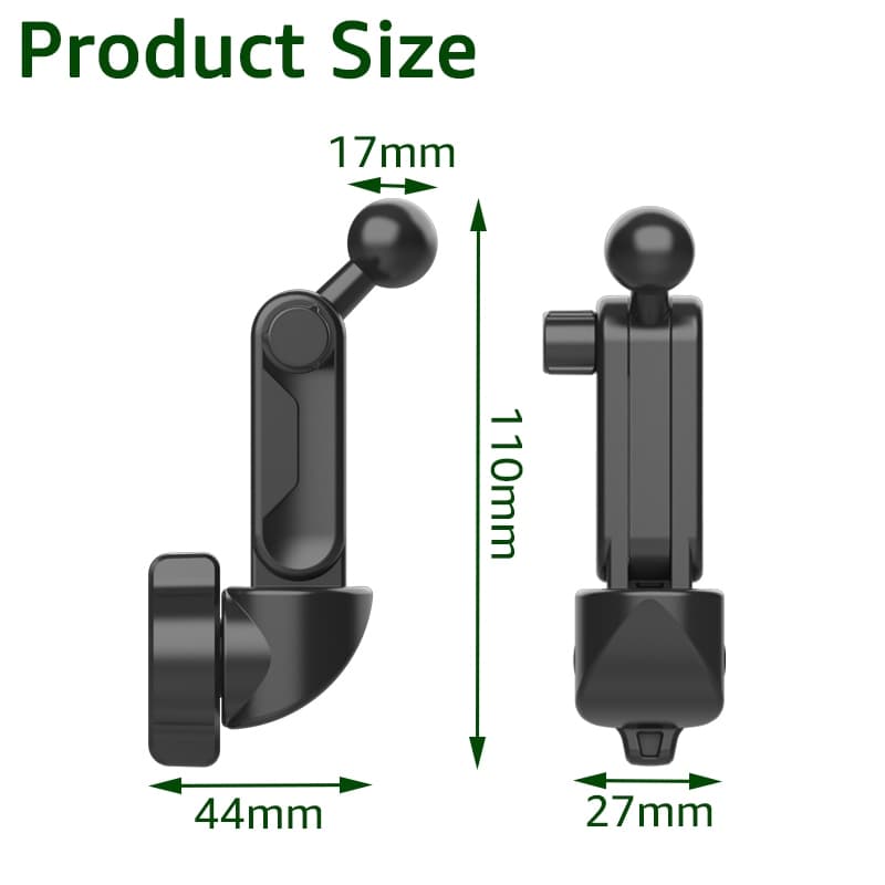Untoom 17 มม.หัวบอลโทรศัพท์ Mount Extension Rod สําหรับแดชบอร์ดรถ Air Vent ที่วางโทรศัพท์ขาตั้งใช้งานร่วมกับโทรศัพท์มือถือ Cradles รูปที่ 7