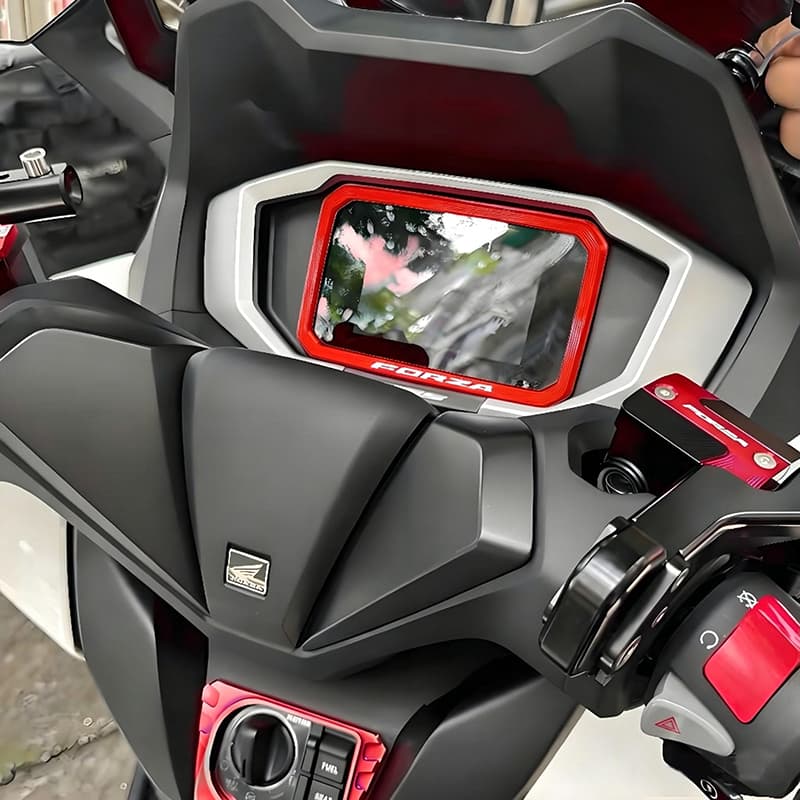 FORZA350 PCX160 กรอบป้องกันแผงหน้าปัด 2025-2026 ฝาครอบป้องกันแผงหน้าปัด ฝาครอบตกแต่งหน้าจอ หลากสี รูปที่ 4