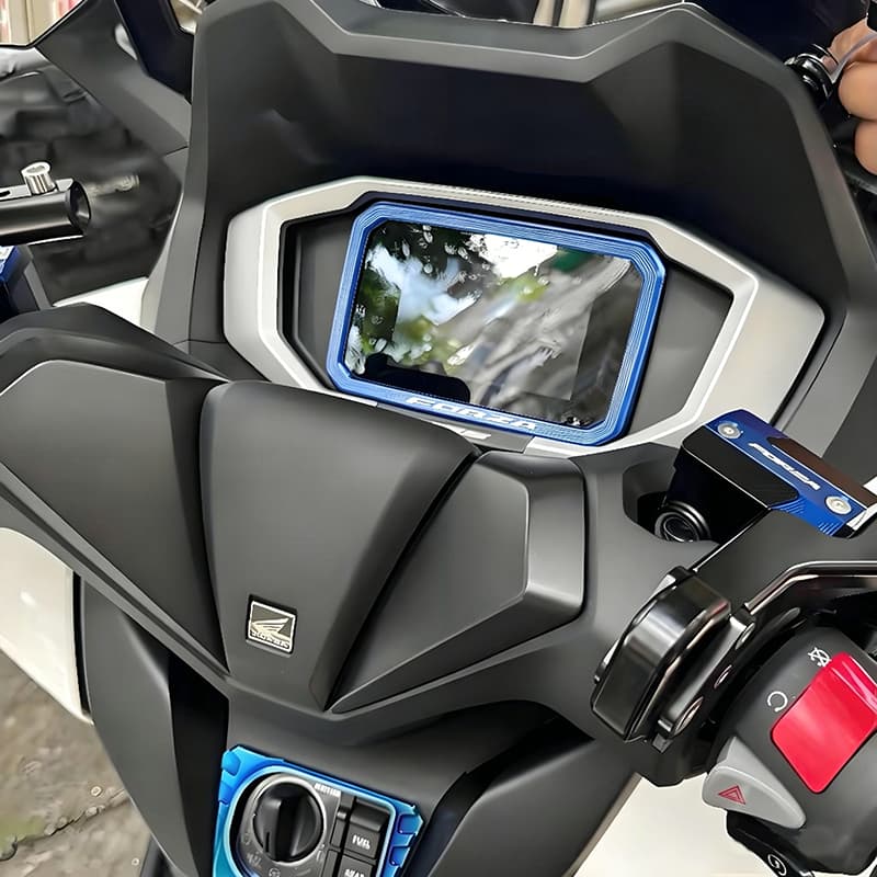 FORZA350 PCX160 กรอบป้องกันแผงหน้าปัด 2025-2026 ฝาครอบป้องกันแผงหน้าปัด ฝาครอบตกแต่งหน้าจอ หลากสี รูปที่ 6
