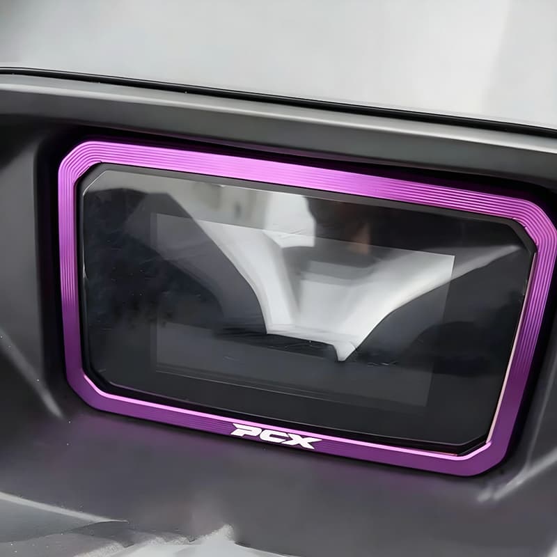 FORZA350 PCX160 กรอบป้องกันแผงหน้าปัด 2025-2026 ฝาครอบป้องกันแผงหน้าปัด ฝาครอบตกแต่งหน้าจอ หลากสี รูปที่ 3