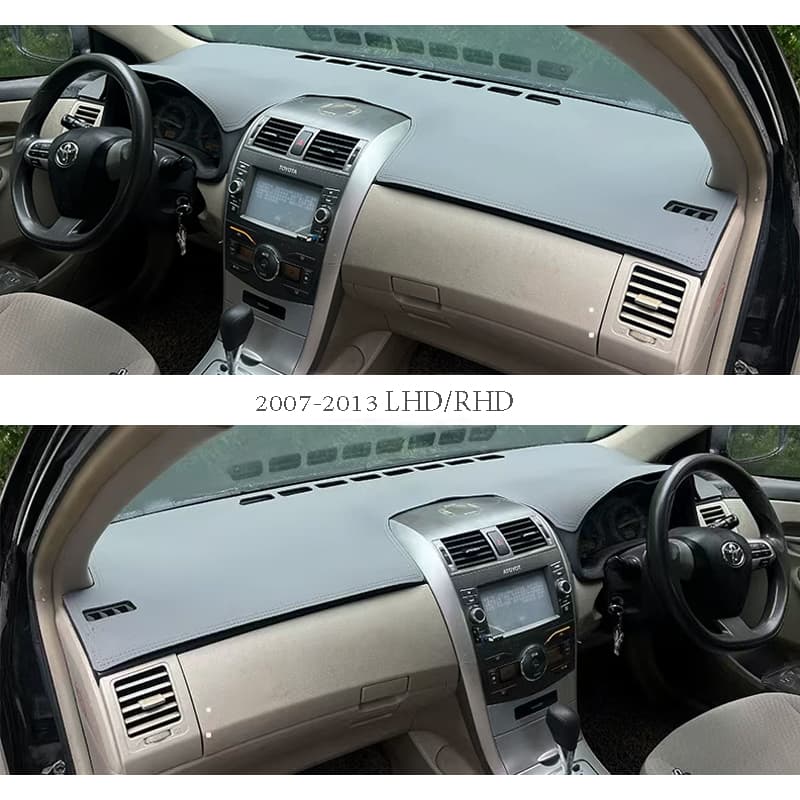 Fit Toyota Corolla Altis 2007-2025 ฝาครอบแดชบอร์ดหนังบังแดดทนทานทนความร้อนทําความสะอาดง่าย รูปที่ 1