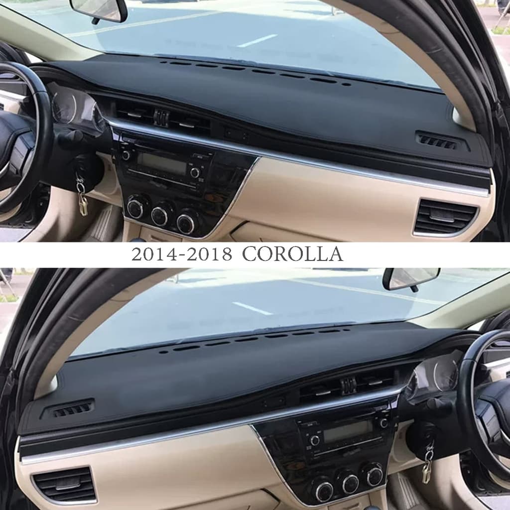Fit Toyota Corolla Altis 2007-2025 ฝาครอบแดชบอร์ดหนังบังแดดทนทานทนความร้อนทําความสะอาดง่าย รูปที่ 2