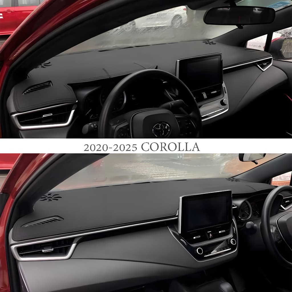 Fit Toyota Corolla Altis 2007-2025 ฝาครอบแดชบอร์ดหนังบังแดดทนทานทนความร้อนทําความสะอาดง่าย รูปที่ 3
