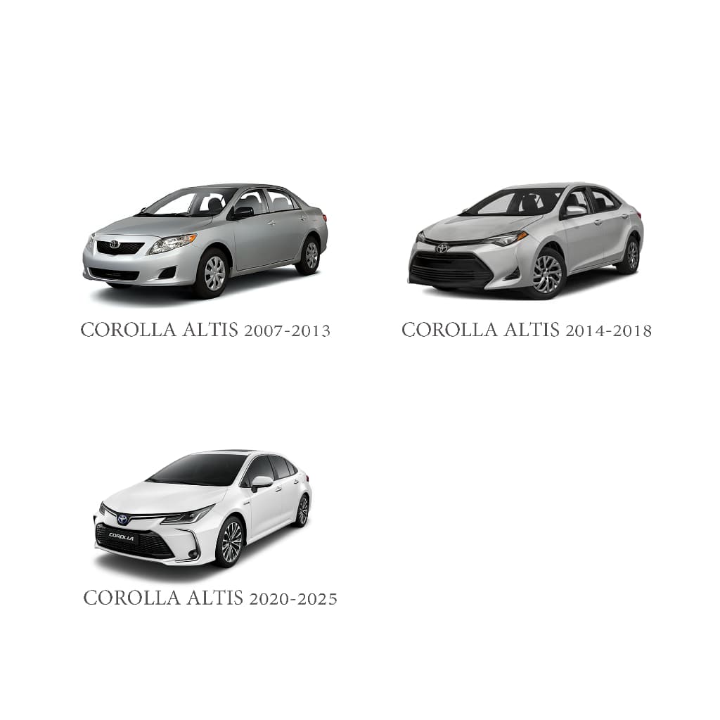 Fit Toyota Corolla Altis 2007-2025 ฝาครอบแดชบอร์ดหนังบังแดดทนทานทนความร้อนทําความสะอาดง่าย รูปที่ 4
