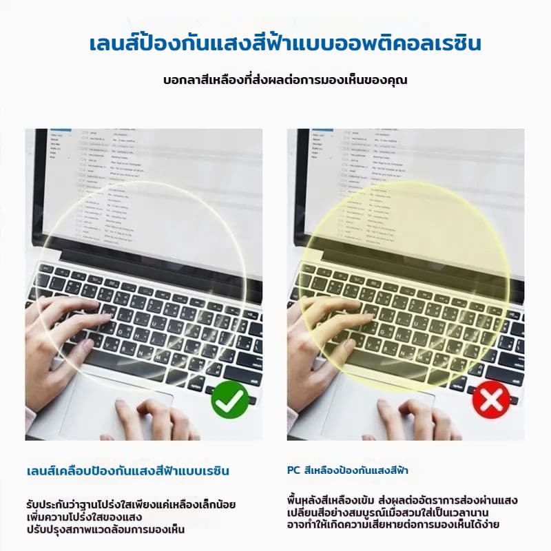 แว่นสายตายาว ป้องกันแสงสีฟ้า แว่นขาสปริง คุณภาพอย่างดี 0.00 ถึง +4.00 สวมใส่ได้ทุกโอกาส รูปที่ 5