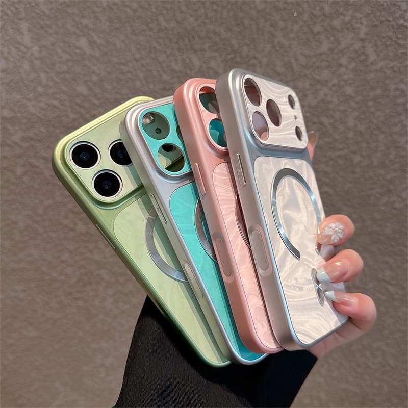 ใหม่หรูหราระลอกน้ํา C-ring Precision Hole Anti-drop เคสโทรศัพท์สําหรับ IPhone11 12 13 14 15 16 17PRO MAX PLUS รูปที่ 7
