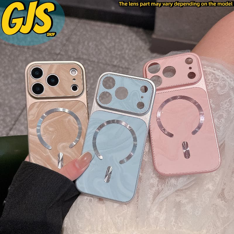 ใหม่หรูหราระลอกน้ํา C-ring Precision Hole Anti-drop เคสโทรศัพท์สําหรับ IPhone11 12 13 14 15 16 17PRO MAX PLUS รูปที่ 1