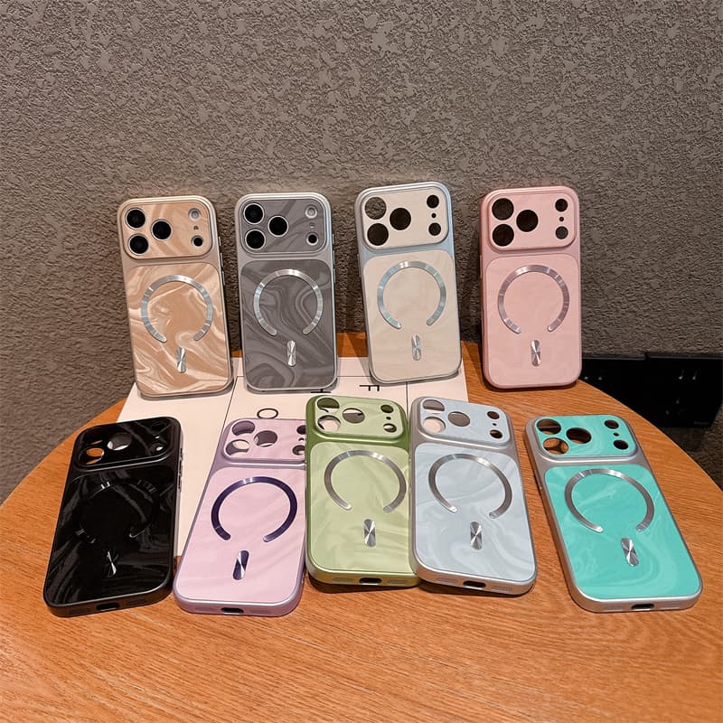 ใหม่หรูหราระลอกน้ํา C-ring Precision Hole Anti-drop เคสโทรศัพท์สําหรับ IPhone11 12 13 14 15 16 17PRO MAX PLUS รูปที่ 2