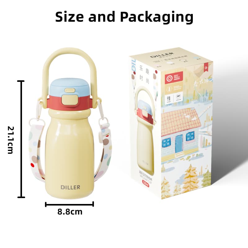 Diller Thermos Flask Ace Bottle - เก็บความเย็นหรือร้อน สแตนเลส 316 กันรั่ว 520ml D9327 รูปที่ 9