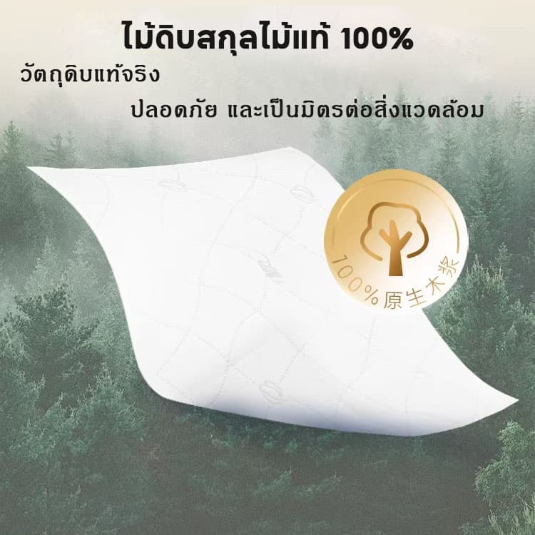 Botare ทิชชู่แบบดึงแขวนได้ กระดาษทิชชู กระดาาษทิชชู่ หนา 4 ชั้น ขนาดใหญ่ สัมผัสนุ่มละมุน ไม่เป็นขุย อ่อนโยน รูปที่ 6