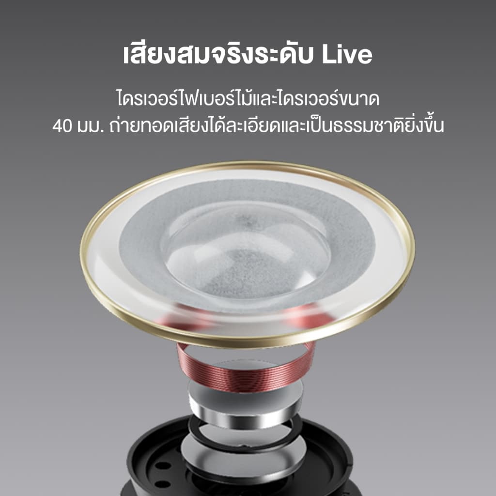ROSESELSA Cambrian Hi-Res ANC หูฟัง 48dB การตัดเสียงรบกวน LDAC เสียง 100H แบตเตอรี่ Dual อุปกรณ์โหมดเกม Latency ต่ํา 5-Mic ENC Memory Foam Cushions รูปที่ 2