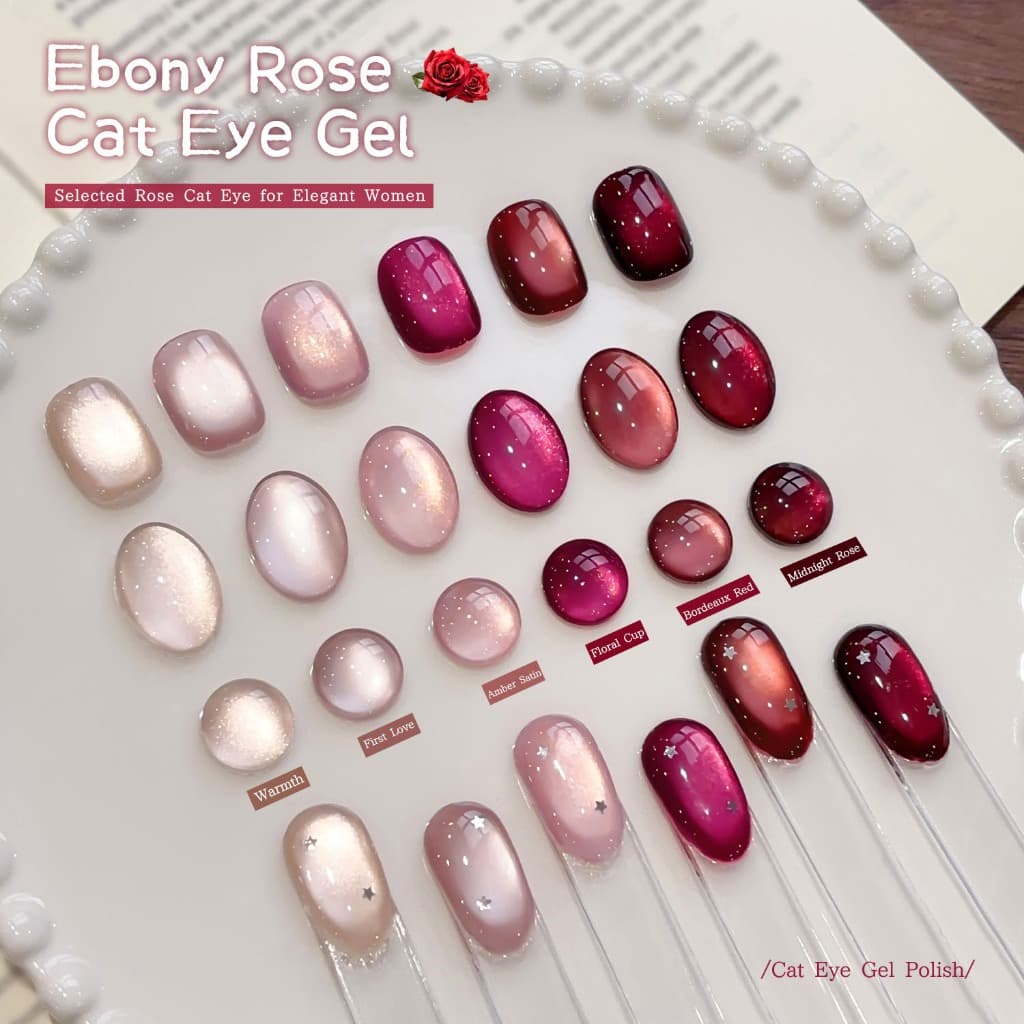 XEIJAYI 5g-ชุดยาทาเล็บเจลตาแมวสีชมพูและสีแดงใหม่ 6 สี เหมาะสําหรับร้านทําเล็บและ DIY สําหรับครอบครัว รูปที่ 4