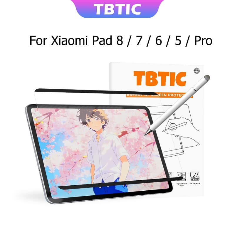 Tbtic Magnetic Matte Paper Like Screen Protector For Xiaomi Pad 8 / 7 Pro / 6Pro / 6 / 5Pro / 5 รูปที่ 1