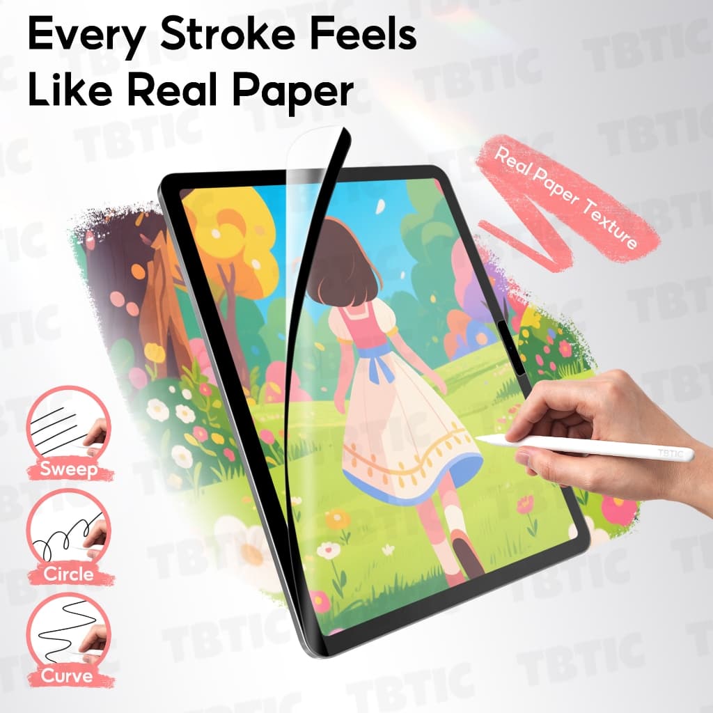 Tbtic Magnetic Matte Paper Like Screen Protector For Xiaomi Pad 8 / 7 Pro / 6Pro / 6 / 5Pro / 5 รูปที่ 3