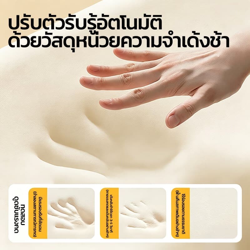 MODOFO หมอน 3d deep sleep หมอนเพื่อสุขภาพ sleephappy หมดปัญหาปวดคอ ไม่ต้องกังวลเรื่องกรน หลับสบายต่อเนื่องตลอดคืน รูปที่ 8
