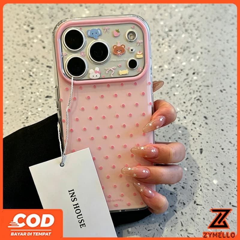 เหมาะสําหรับ OPPO A6S A6X A6 A5X A5 5G A5i A60 PRO A3 A3X A5 PRO A3 PRO A38 A79 A58 A18 A57 2022 A17 A95 น่ารักการ์ตูนAvatarเคสโทรศัพท์TPUลายจุดกันกระแทก รูปที่ 4