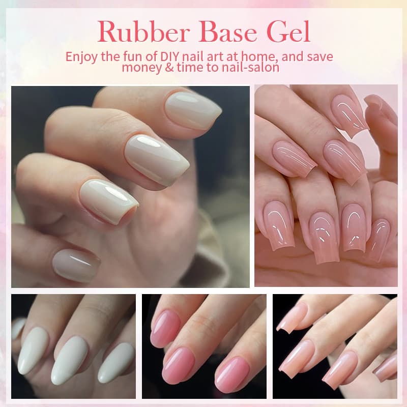 BORN PRETTY Nude Jelly Gel Polish Rubber Base Gel 15ml Self-leveling Nude Color Soak Off กึ่งถาวร UV Gel รูปที่ 2