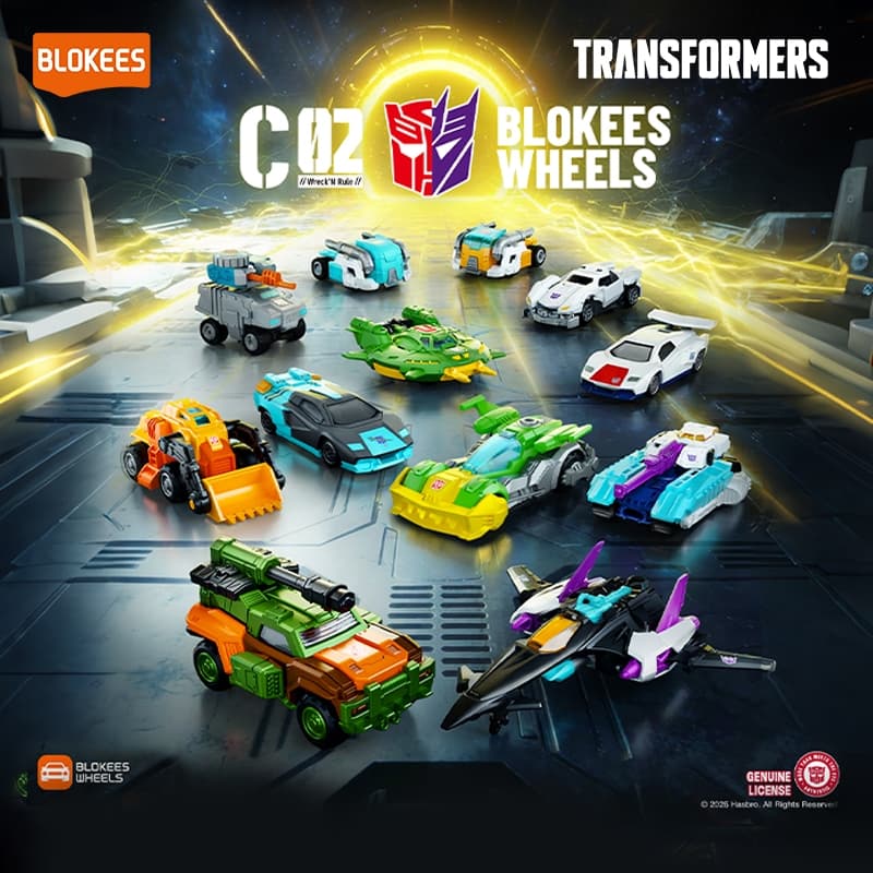 BLOKEES TRANSFORMERS WHEELS Blind Box C01-03 รถของเล่นเด็ก ตัวต่อรถ Optimus Prime ของแท้ รูปที่ 5