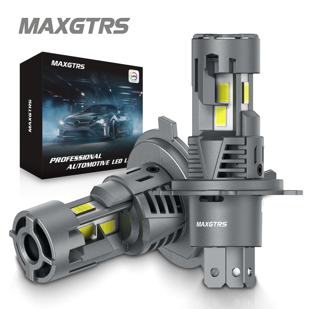 MAXGTRS ใหม่ 30000LM H4 ไฟ LED หลอดไฟ 9003 HB2 ไฟหน้า LED ไฟสูงและต่ําพร้อมพัดลมไร้สาย 110W ไฟหน้ารถ 12V รูปที่ 1