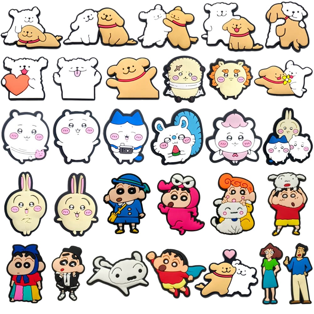 การ์ตูนและอะนิเมะ 1 ชิ้น PVC อุปกรณ์เสริมตกแต่งรองเท้า DIY ถอดออกได้ รองเท้าแตะ หัวเข็มขัด ของขวัญเด็ก X-mas รูปที่ 1