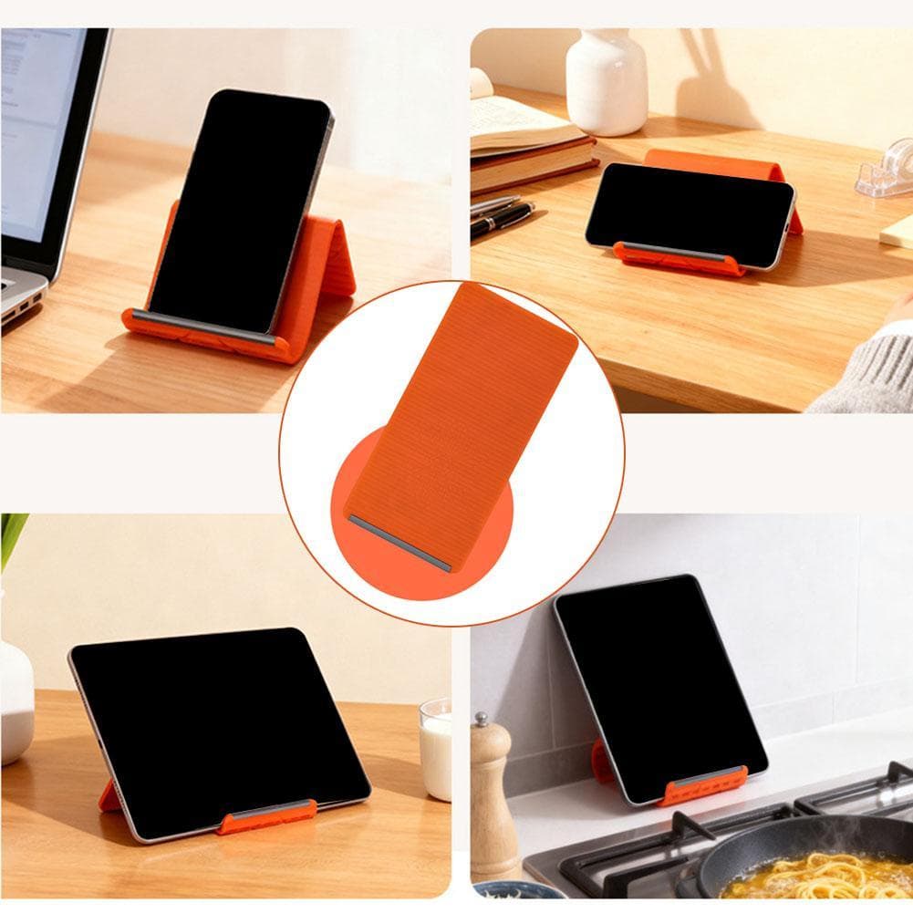2 ชิ้นพับซิลิโคนขาตั้งโทรศัพท์ Creative Deformable Lazy Holder เดสก์ท็อปโทรศัพท์แท็บเล็ตแบบพกพาสําหรับโทรศัพท์ Universal ipad แล็ปท็อป รูปที่ 8