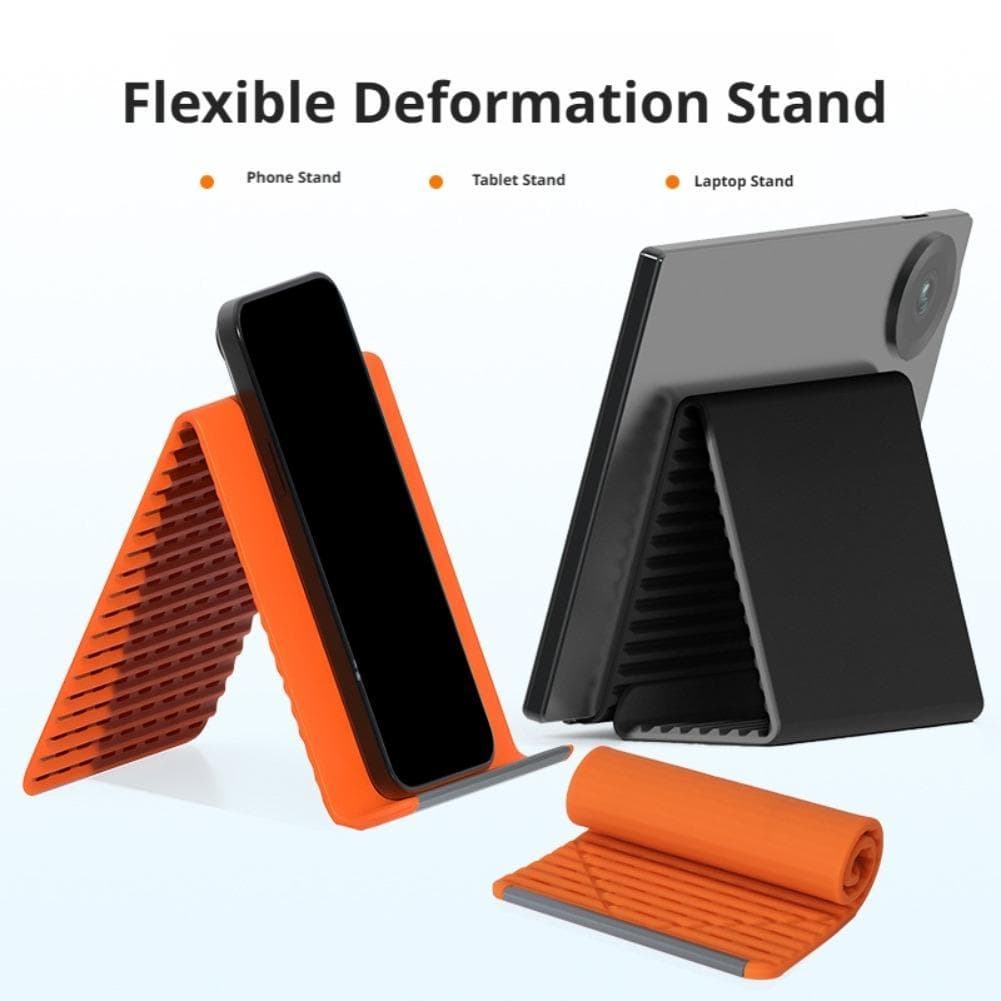 2 ชิ้นพับซิลิโคนขาตั้งโทรศัพท์ Creative Deformable Lazy Holder เดสก์ท็อปโทรศัพท์แท็บเล็ตแบบพกพาสําหรับโทรศัพท์ Universal ipad แล็ปท็อป รูปที่ 9