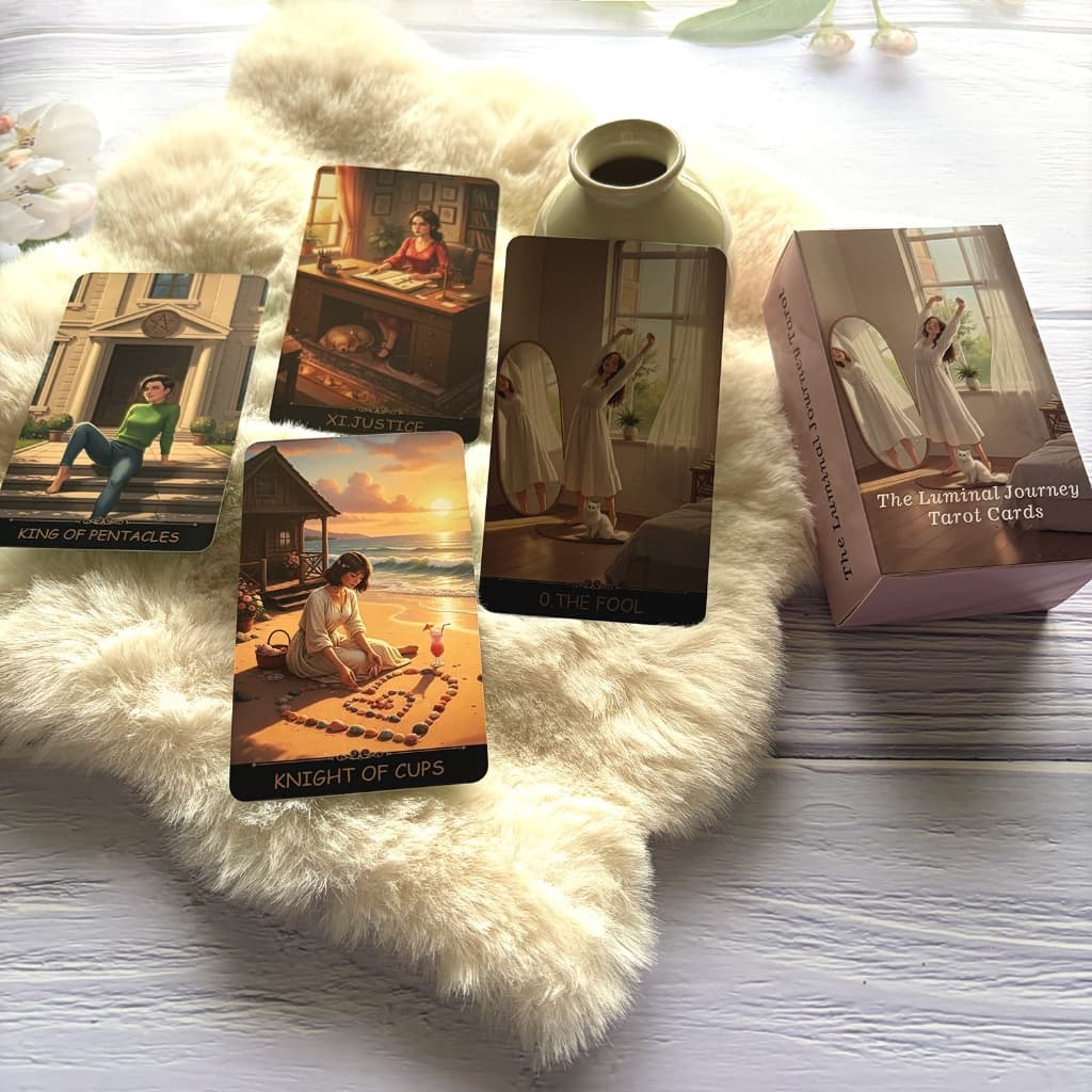 The Luminal Journey TarotOriginal 78-Card Deck ประกอบด้วยคู่มือ PDF สากลสําหรับการอ้างอิง การสํารวจ และการเจริญเติบโตส่วนบุคคล รูปที่ 1