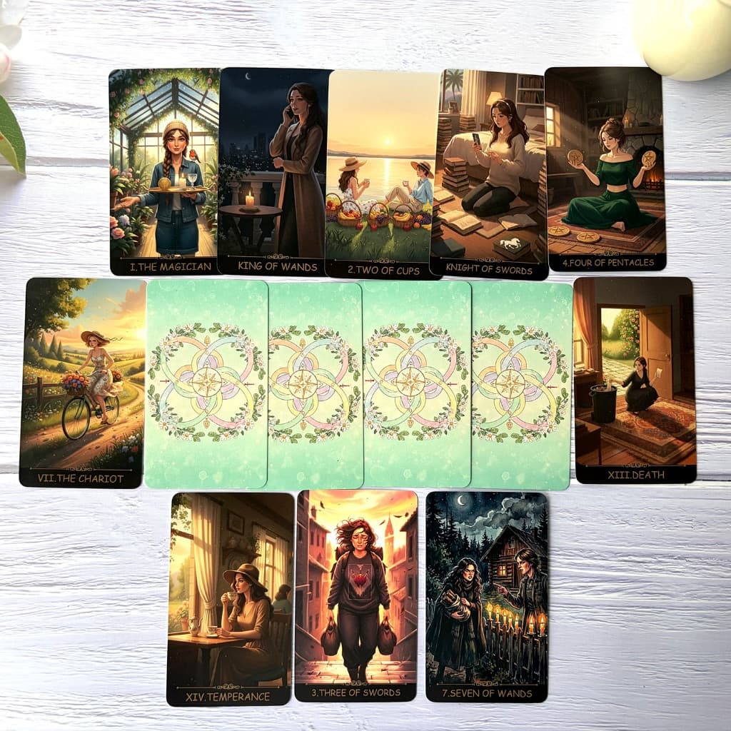 The Luminal Journey TarotOriginal 78-Card Deck ประกอบด้วยคู่มือ PDF สากลสําหรับการอ้างอิง การสํารวจ และการเจริญเติบโตส่วนบุคคล รูปที่ 2