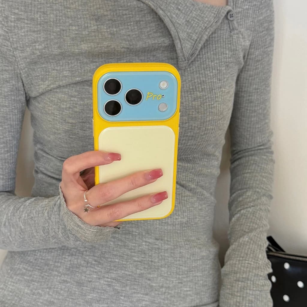 เคสไอโฟน13 14 15 16 17ProMax ขอบระบายความร้อน แผ่นหลังอะคริลิคสีตัด รูปที่ 7