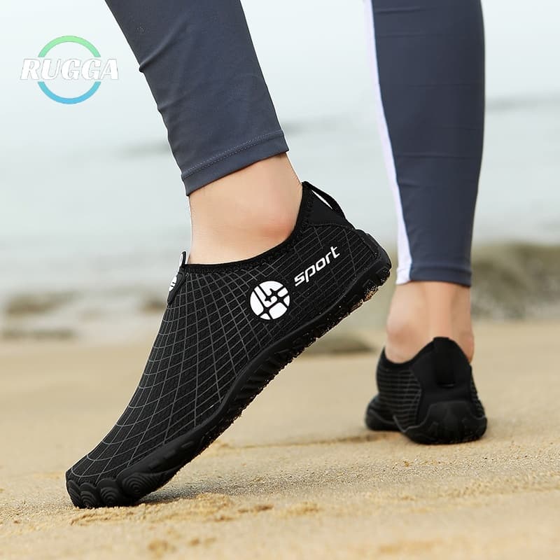 RUGGA Unisex Aqua รองเท้ายางรองเท้าชายหาดกันลื่น Pool River Barefoot Slip บนรองเท้าน้ําสําหรับว่ายน้ํา Seaside Surfing รูปที่ 1