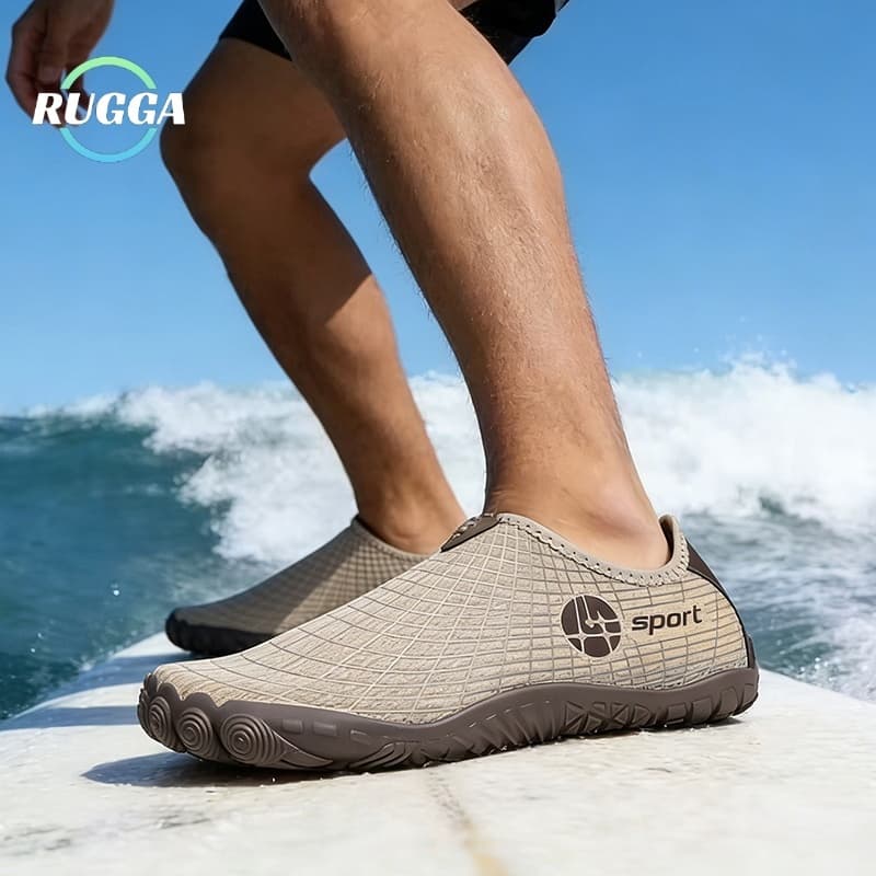 RUGGA Unisex Aqua รองเท้ายางรองเท้าชายหาดกันลื่น Pool River Barefoot Slip บนรองเท้าน้ําสําหรับว่ายน้ํา Seaside Surfing รูปที่ 2