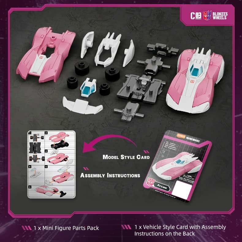BLOKEES TRANSFORMERS WHEELS Blind Box C01-03 รถของเล่นเด็ก ตัวต่อรถ Optimus Prime ของแท้ รูปที่ 4