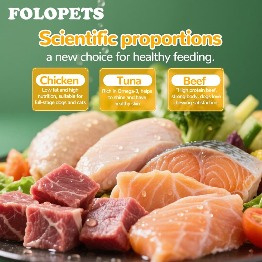 FOLOPETS ไส้กรอกสุนัขอาหารสัตว์เลี้ยงขนมขบเคี้ยวแมวสุนัขขนมขบเคี้ยวแฮมไส้กรอกการฝึกอบรมรางวัลขนมขบเคี้ยว รูปที่ 4